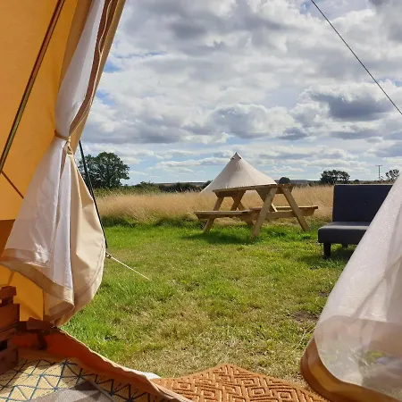 5m Xl Bell Tent With Log Burner Near Whitby Luxury tent Saltburn-by-the-Sea