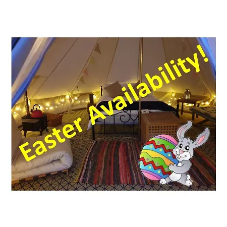 5m Xl Bell Tent With Log Burner Near Whitby * Saltburn-by-the-Sea